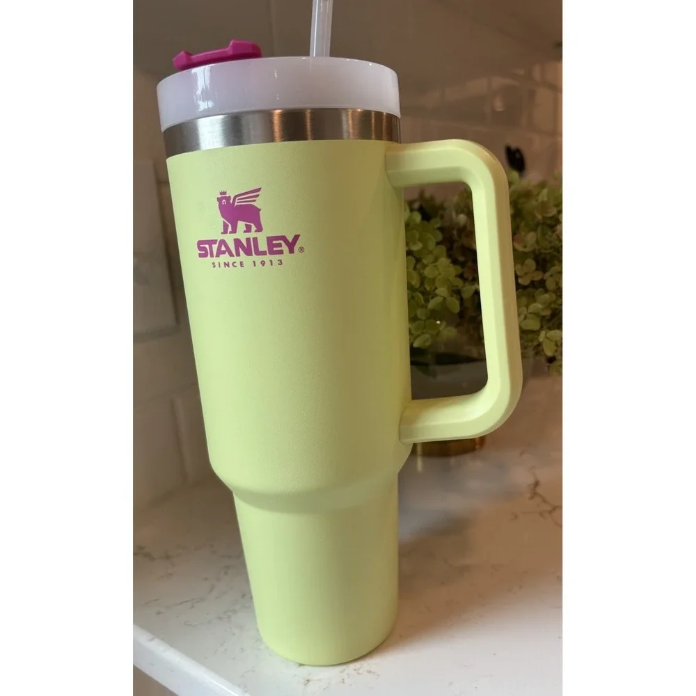 NWOB Stanley 40 oz Rare Citron Mix Lime Pink Quencher Tumbler Retired